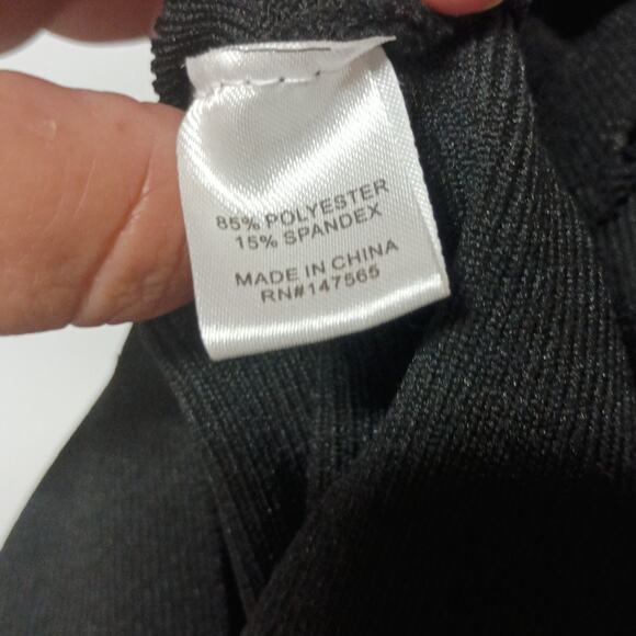 Women's Knit Bodycon Little Black Dress LOVE@FIRST SIGHT SZ S black - Picture 6 of 6